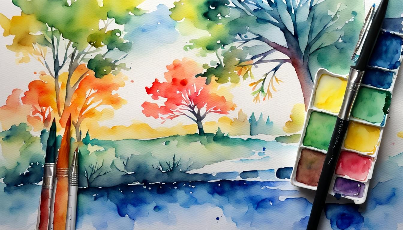 AI Generated Watercolor Painting