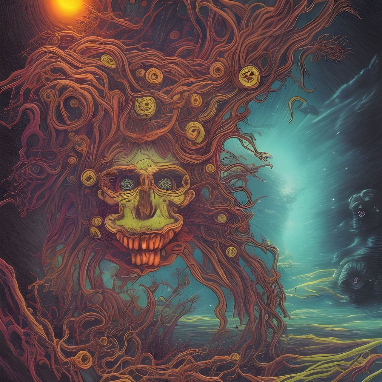 Cosmic Horror Masterpiece in Hyper-Detailed 16k