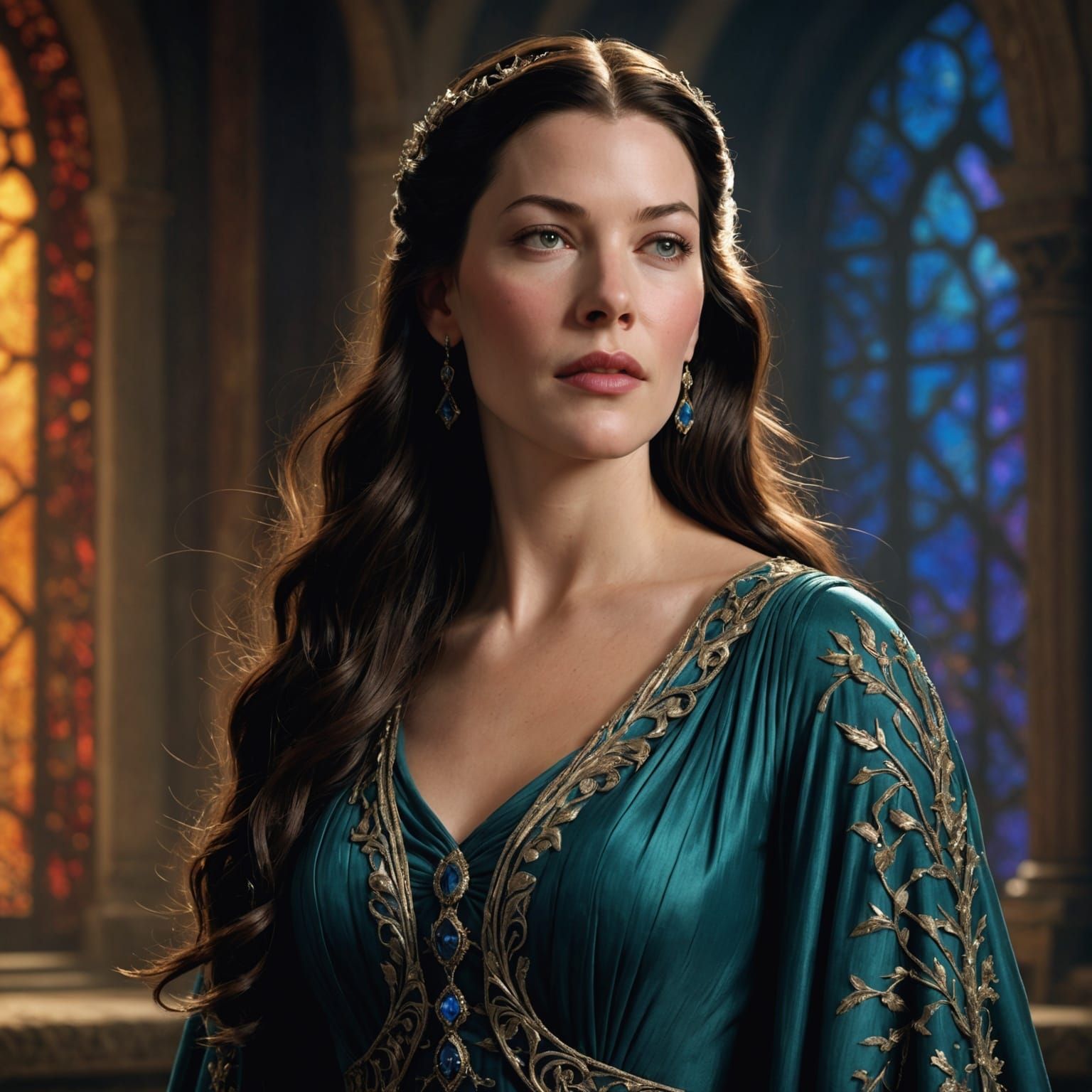 Liv Tyler as Arwen: Hyperrealistic Portrait