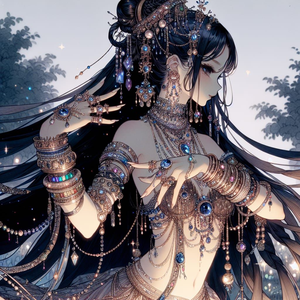 Celestial Princess in Ethereal Twilight