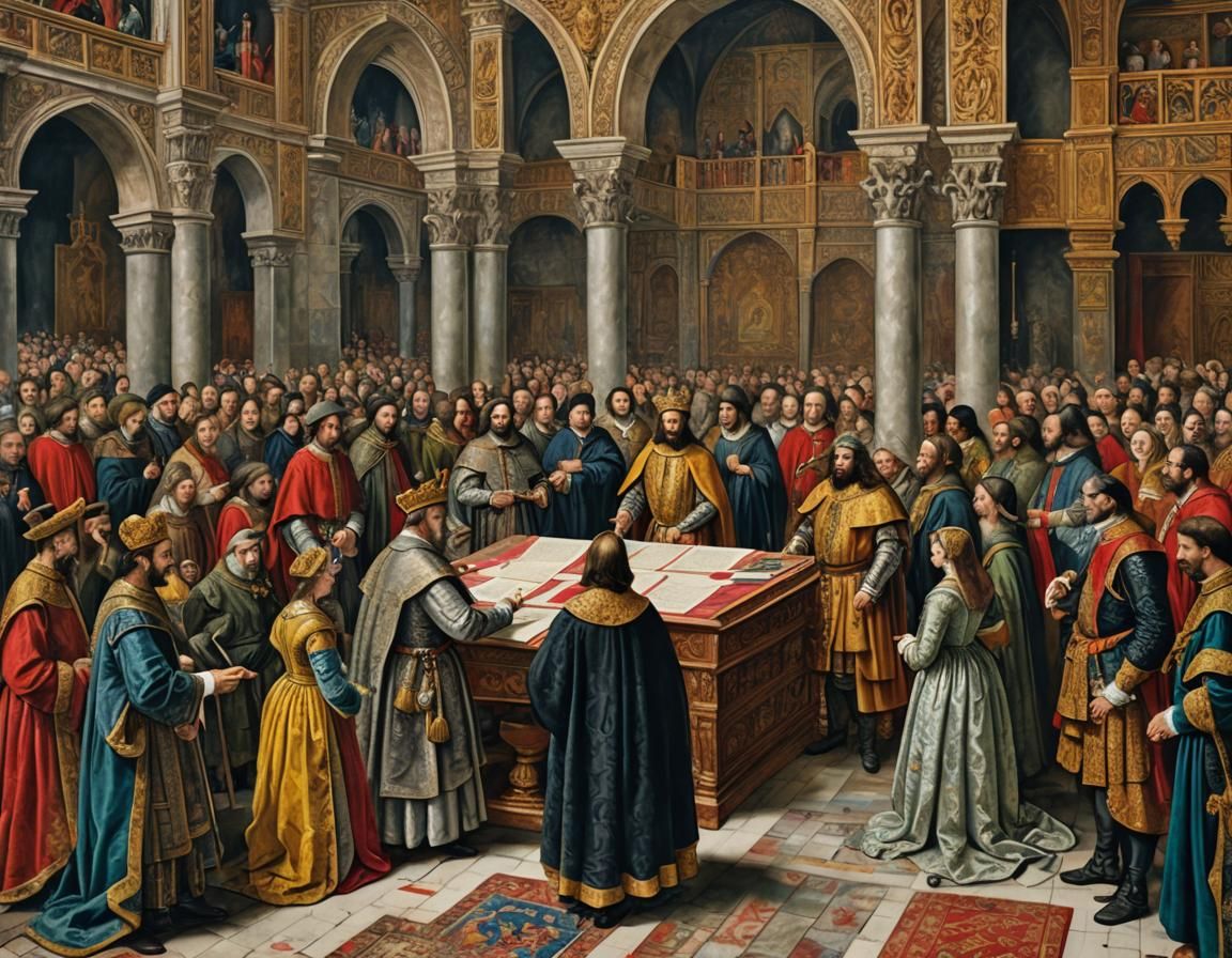 Isabella I and Columbus Sign Historic Deal