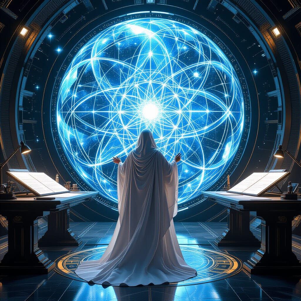 Celestial Architect Designs Dyson Sphere: Alphonse Mucha Sty...