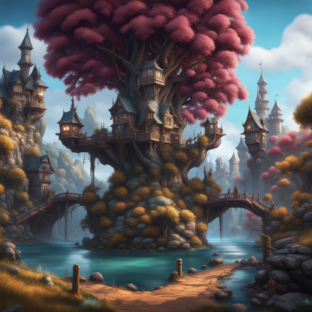 Cute Ankle Biter in Detailed Matte Painting