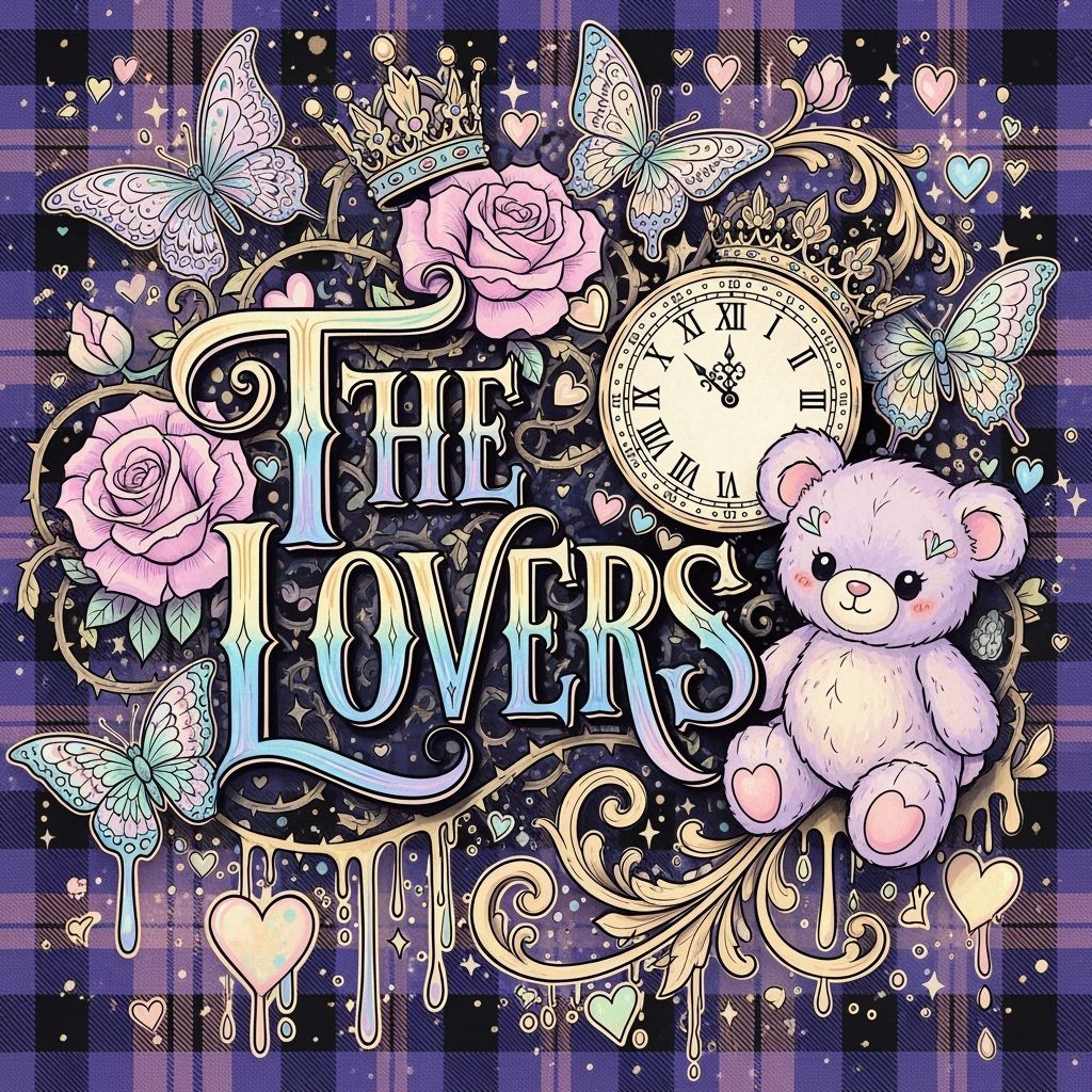 The Lovers Gothic Romance with Tartan and Roses