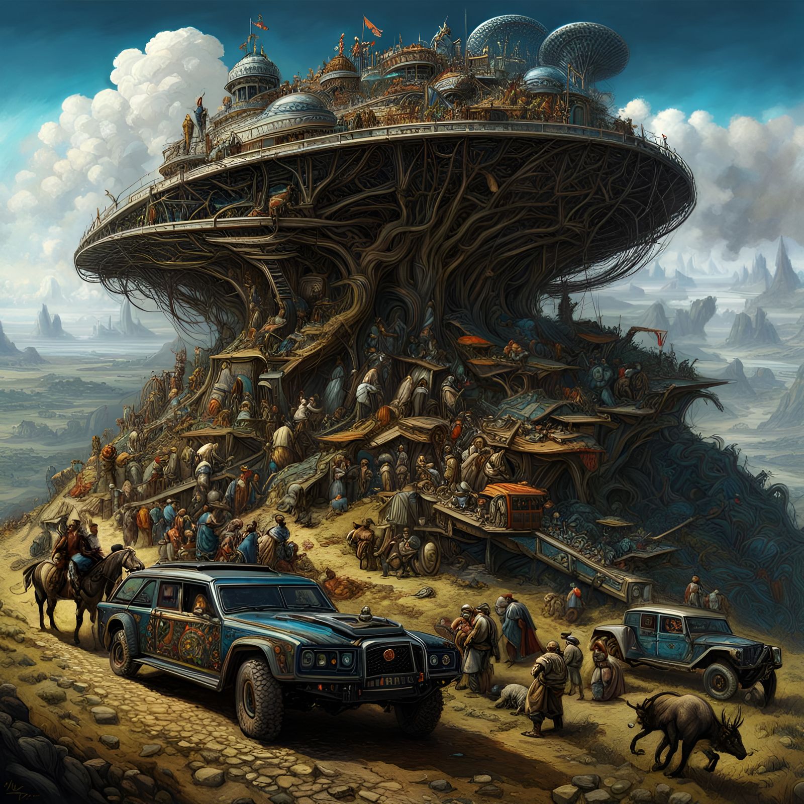 Technological MARCH OF PROGRESS by Rudolph Zallinger