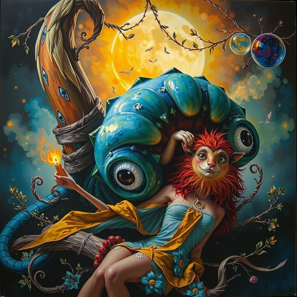 Vibrant Triadic Masterpiece