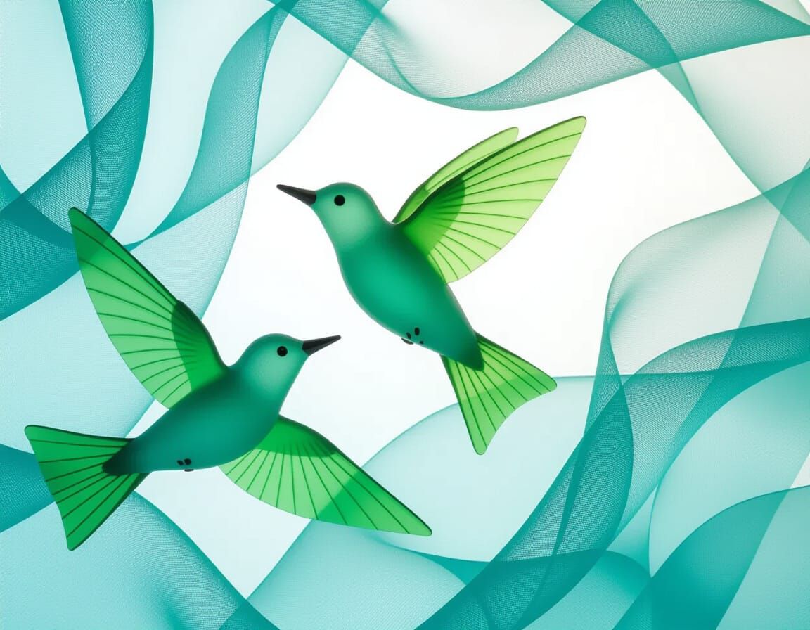 Sea-Glass Vyatka Birds Wavecycled Fabric of the Universe