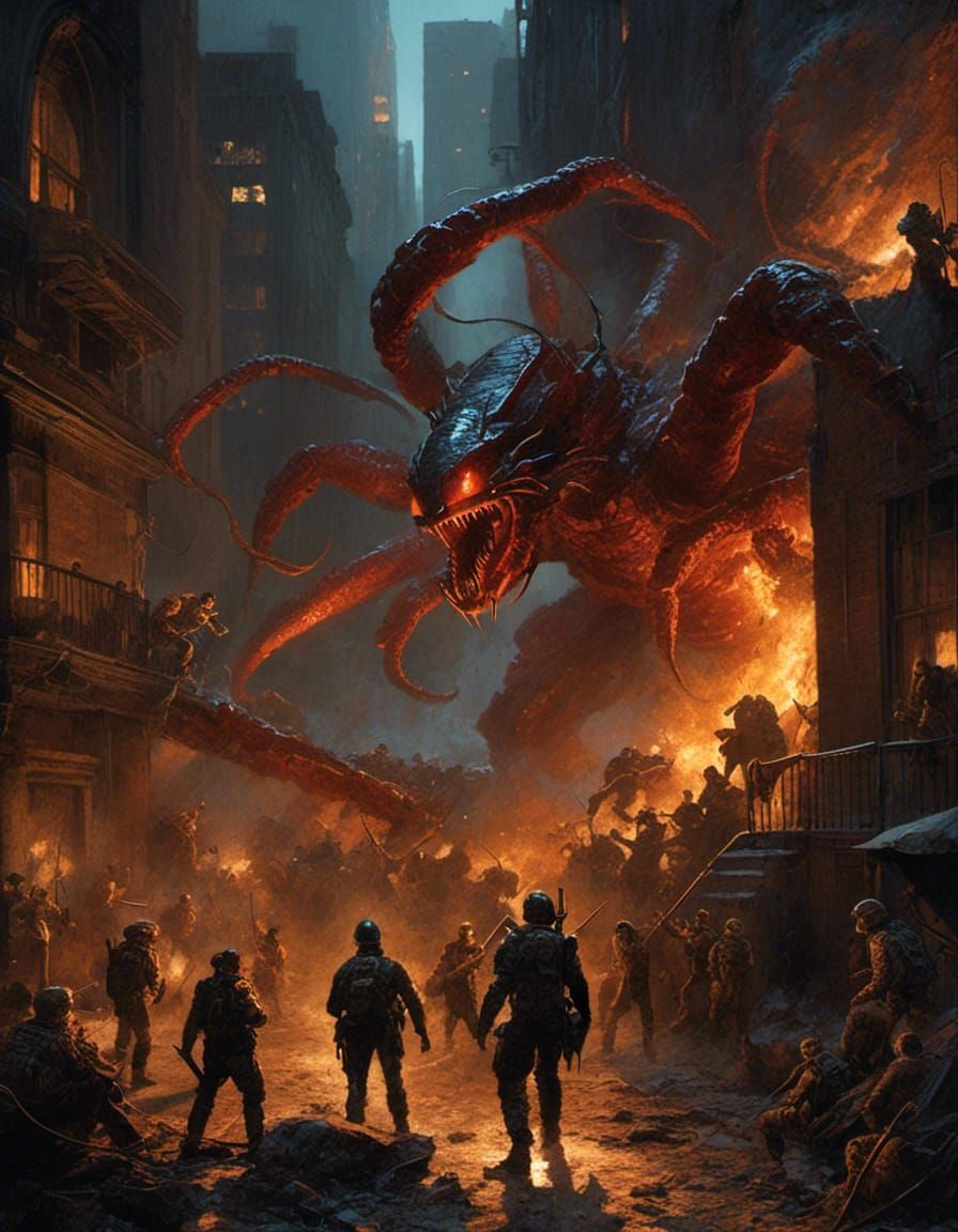 Spider vs Crab: Cyberpunk City Apocalypse
