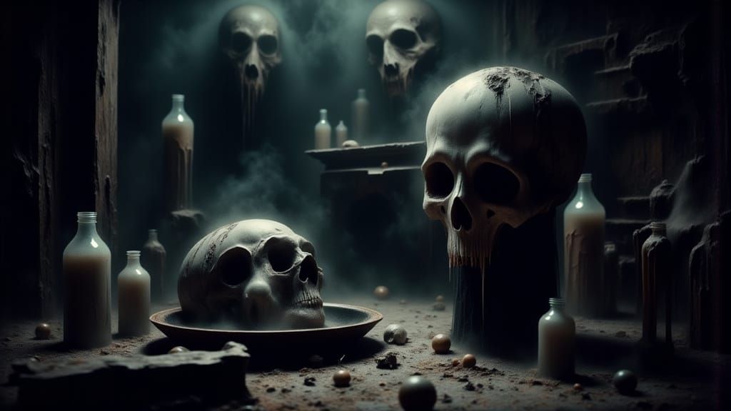 Gothic Mad Scientist's Laboratory Scene