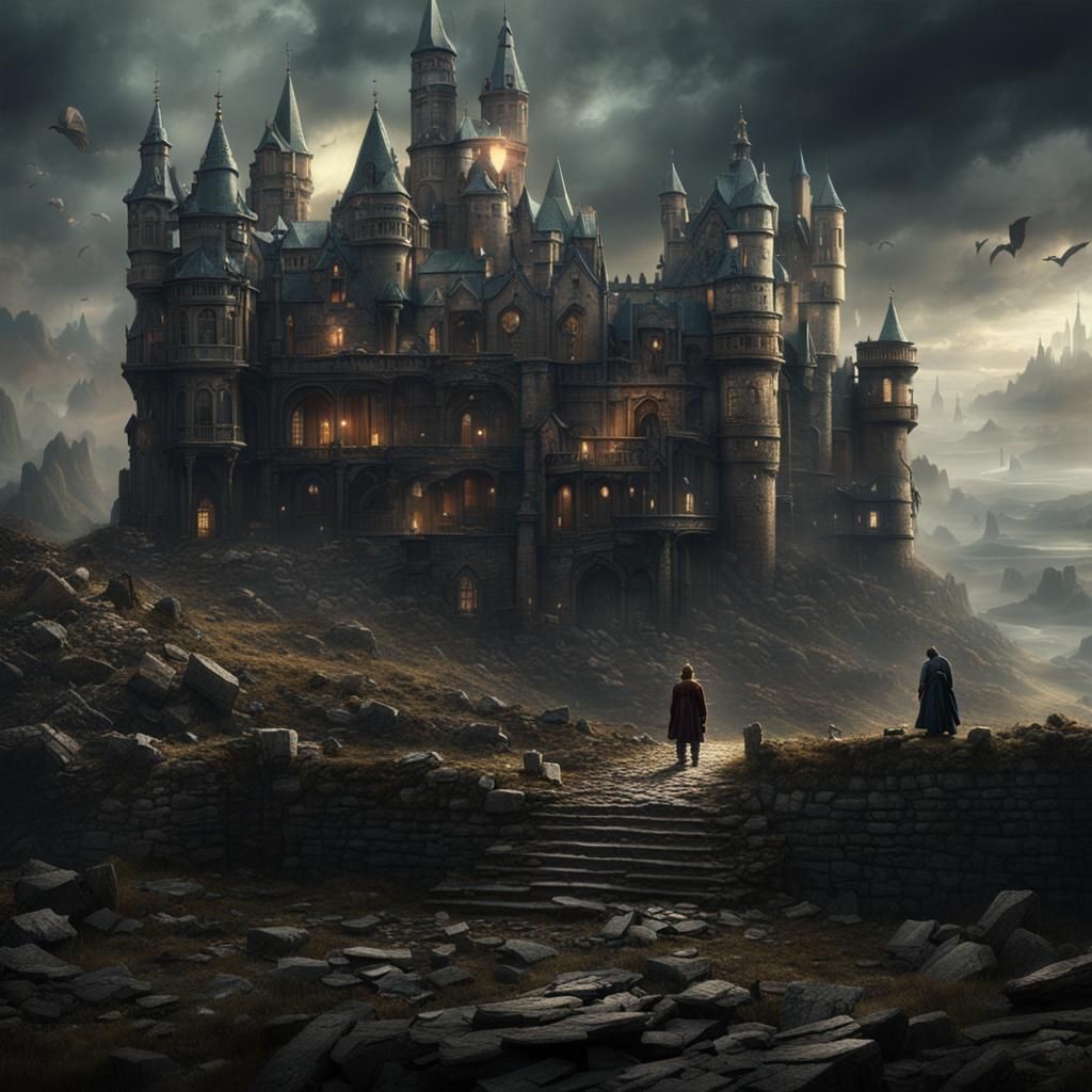 Epic Broken Knight in Digital Matte Painting