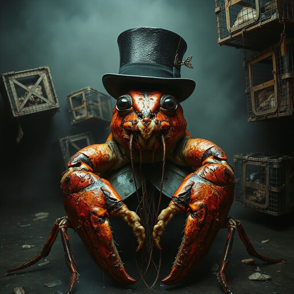 Victorian Lobster in Biomechanical Style
