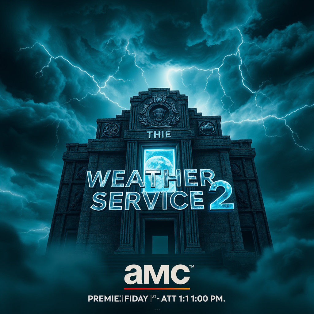 Ominous Movie Poster Featuring Weathered Stone Temple