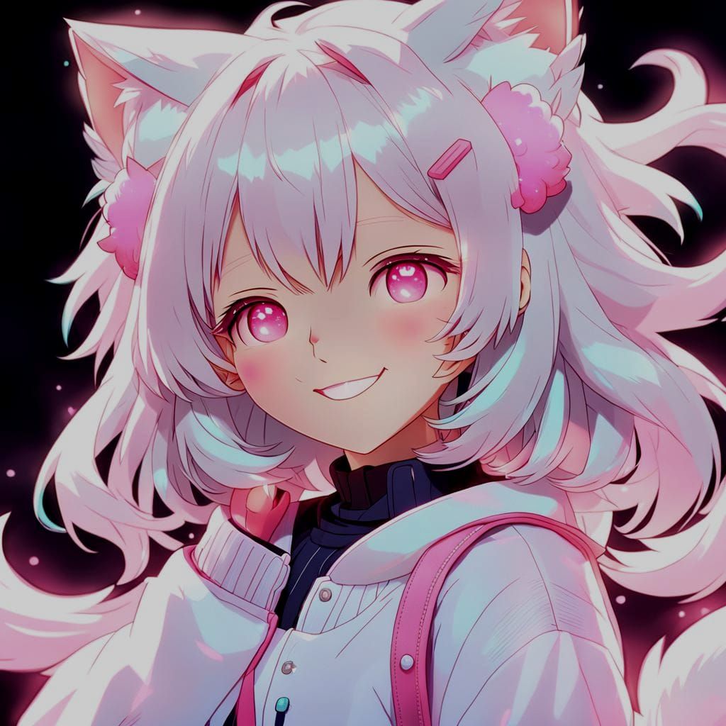 Cute Anime Girl in Cozy School Uniform, Inspired by Studio T...