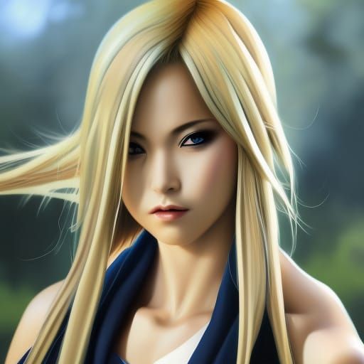 Tsunade Portrait in Art Nouveau Style