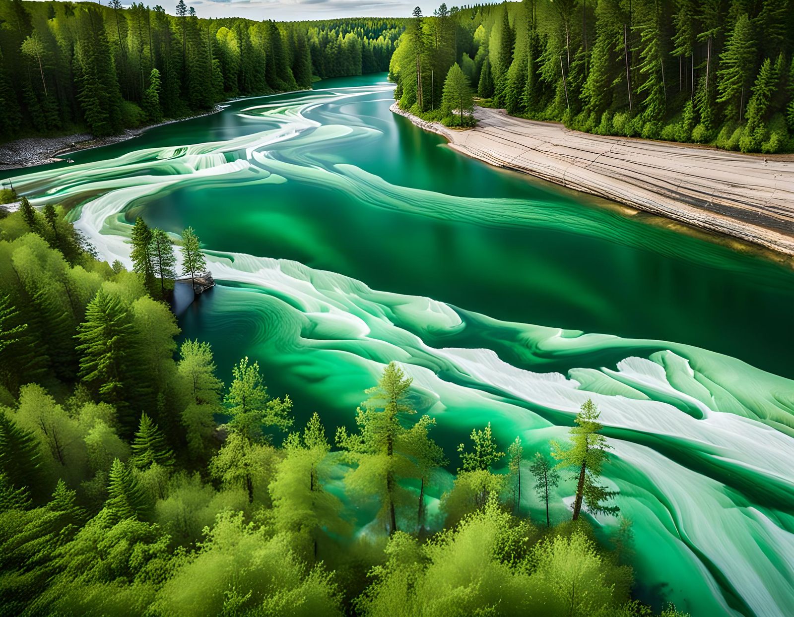 Emerald Glacial Rivers of Michigan's Upper Peninsula