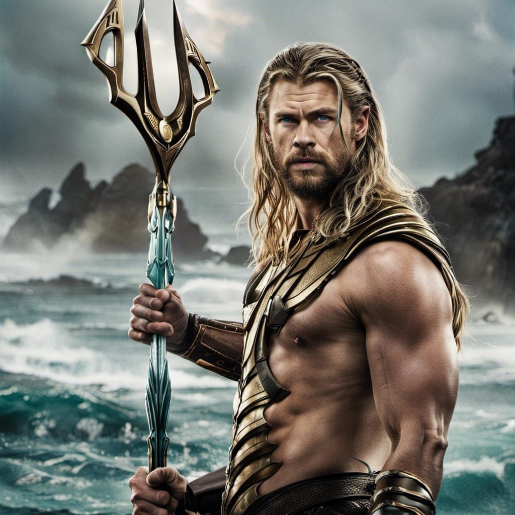Chris Hemsworth as Aquaman Digital Art
