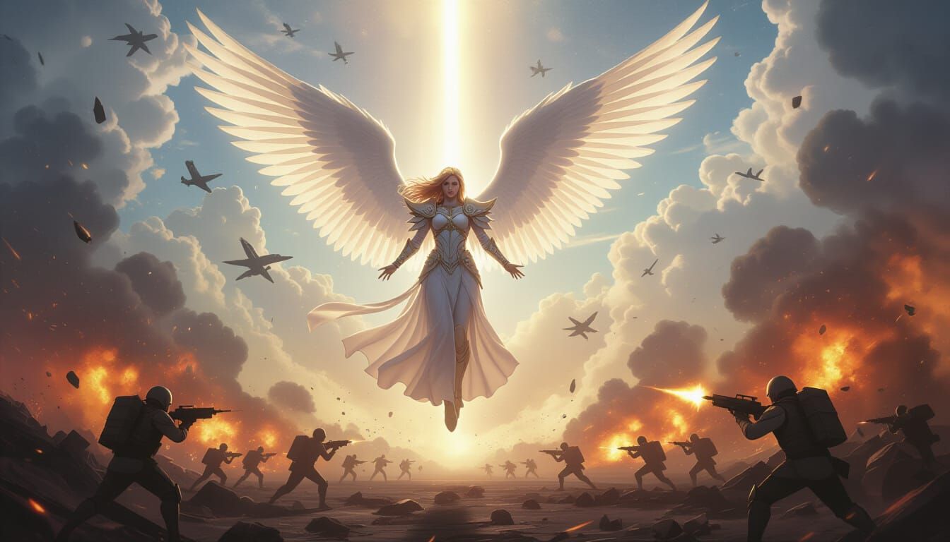 Angel Descends into Epic Battle on War-Torn Planet