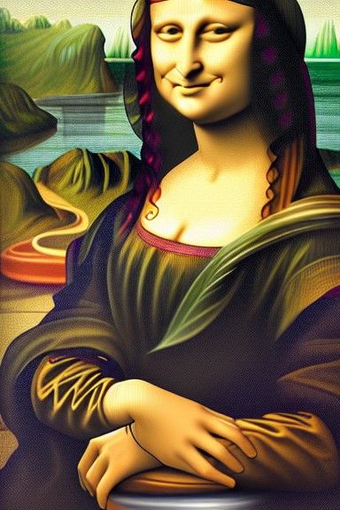 Mona Lisa as Sailor Moon: A Fusion Masterpiece