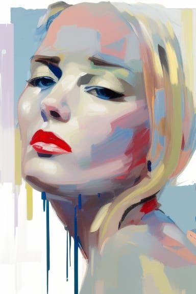 Victorian Portrait with Impressionist Brushwork