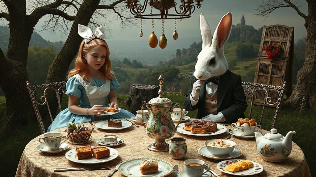 Easter Wonderland in Dali-Tim Burton Style