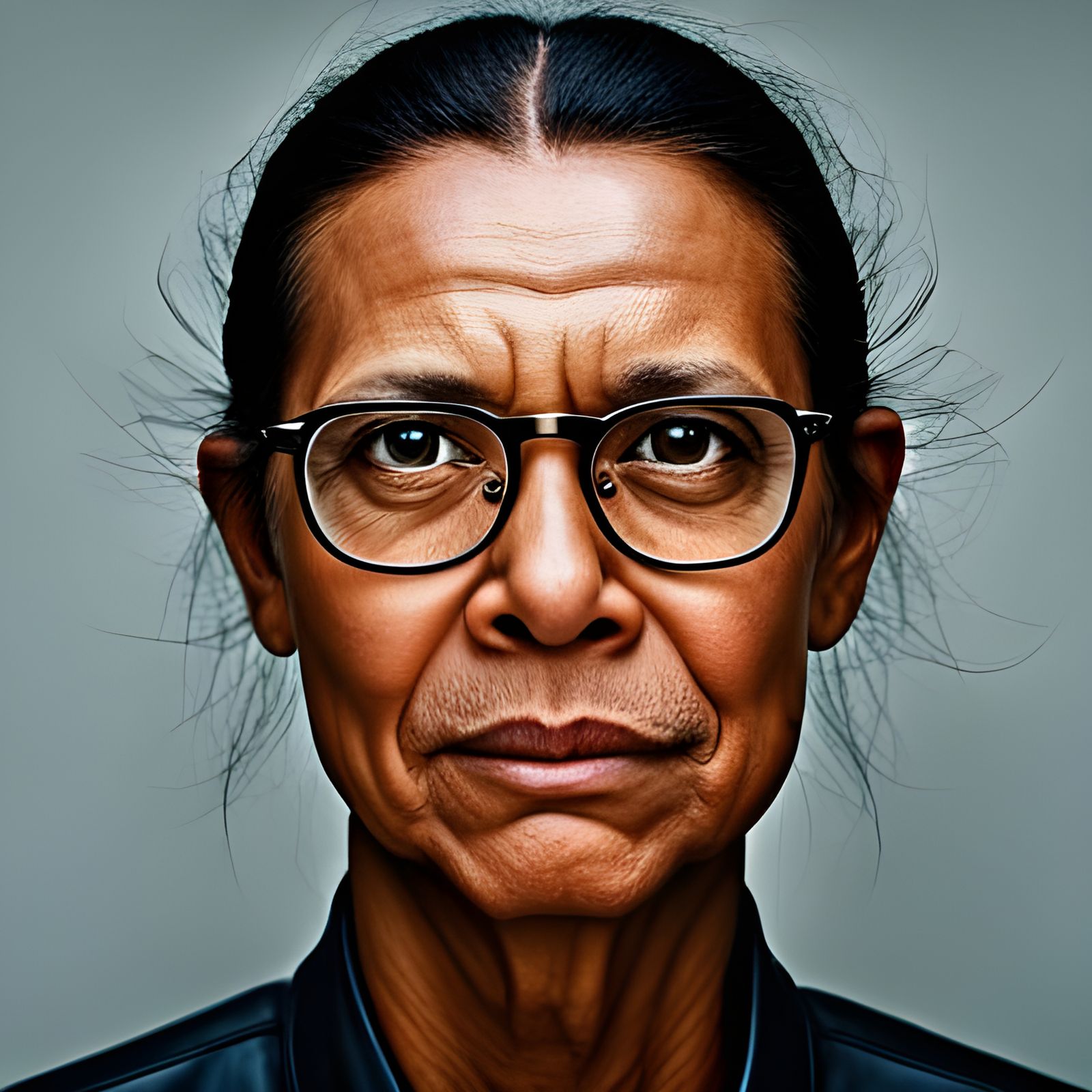 Ox with Eyeglasses: Professional Color Portrait