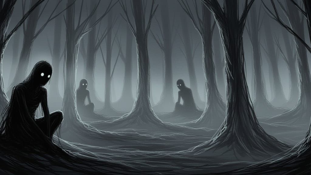 Mysterious Water Sprite Emerges from Dark Depths