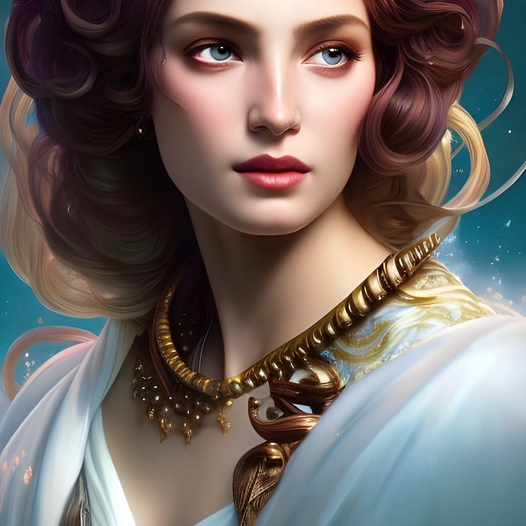 Hebe, Goddess of Youth: Hyperdetailed Artstation Portrait