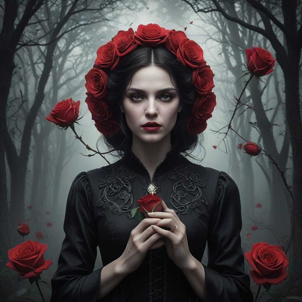 Neo-Victorian Chrono-Florist Shop with Time-Altering Roses