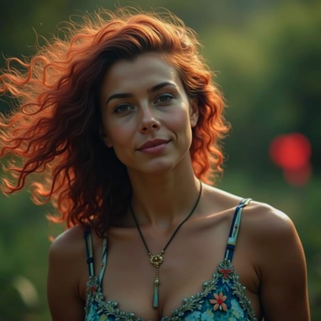 Abstract Red Swirling Vortex Forms