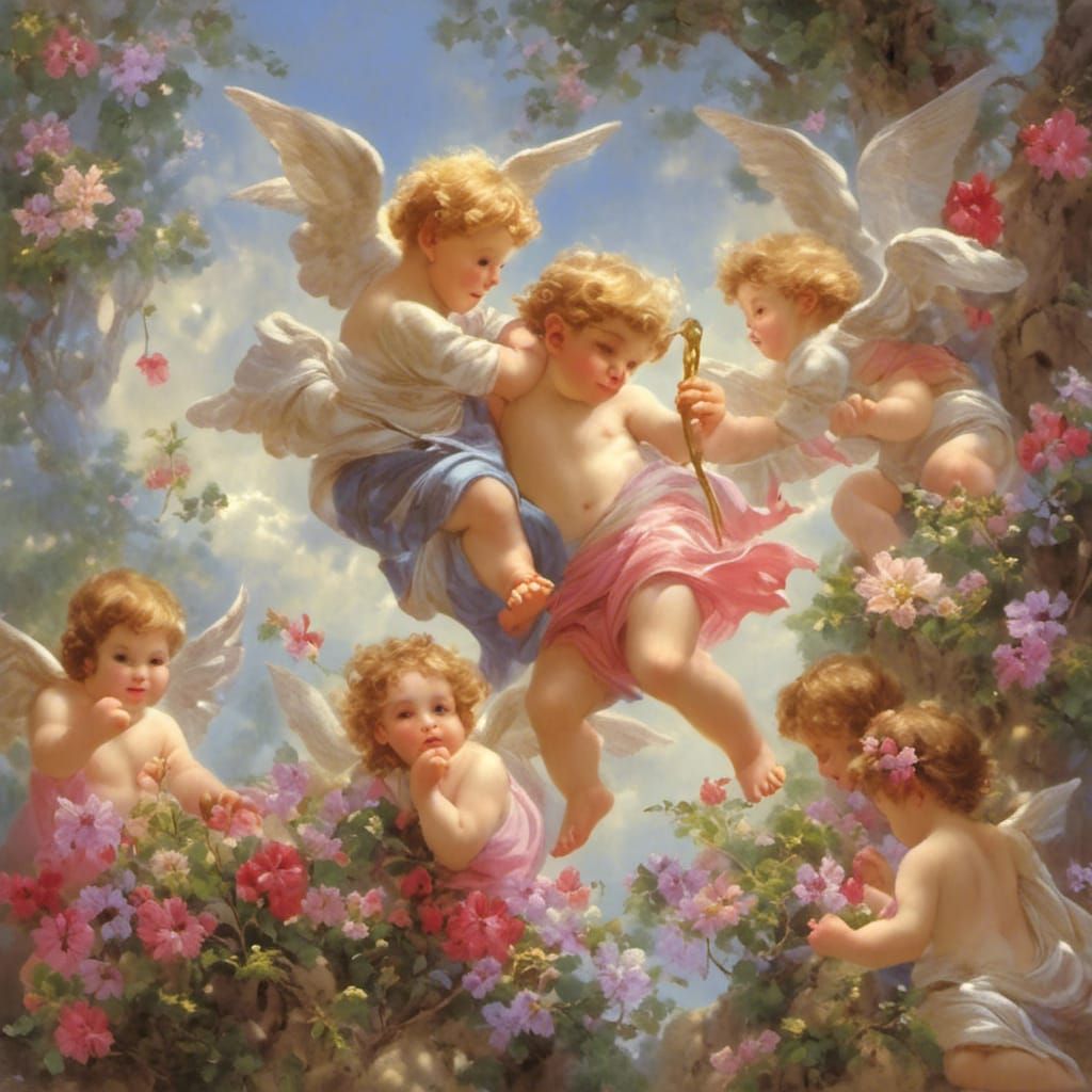 St Valentine Cupids and Cherubs
