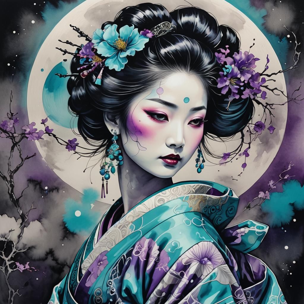 Japanese Geisha portrait