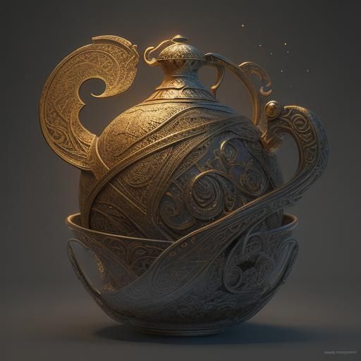 Calligraphy on Parchment in Pixar-Style 3D