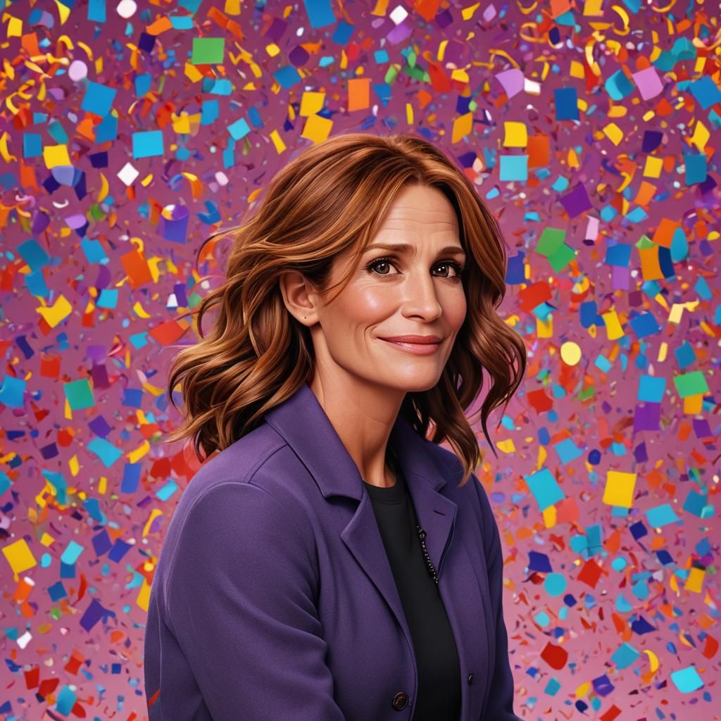 Julia Roberts as 3D Rendered Pixar Concept Art