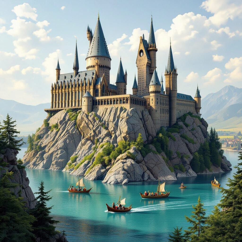 Hogwarts School of Witchcraft on the Sicilian Coast