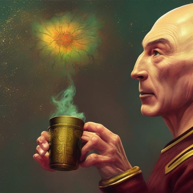 Picard's Earl Grey: A Hyperdetailed Space Portrait