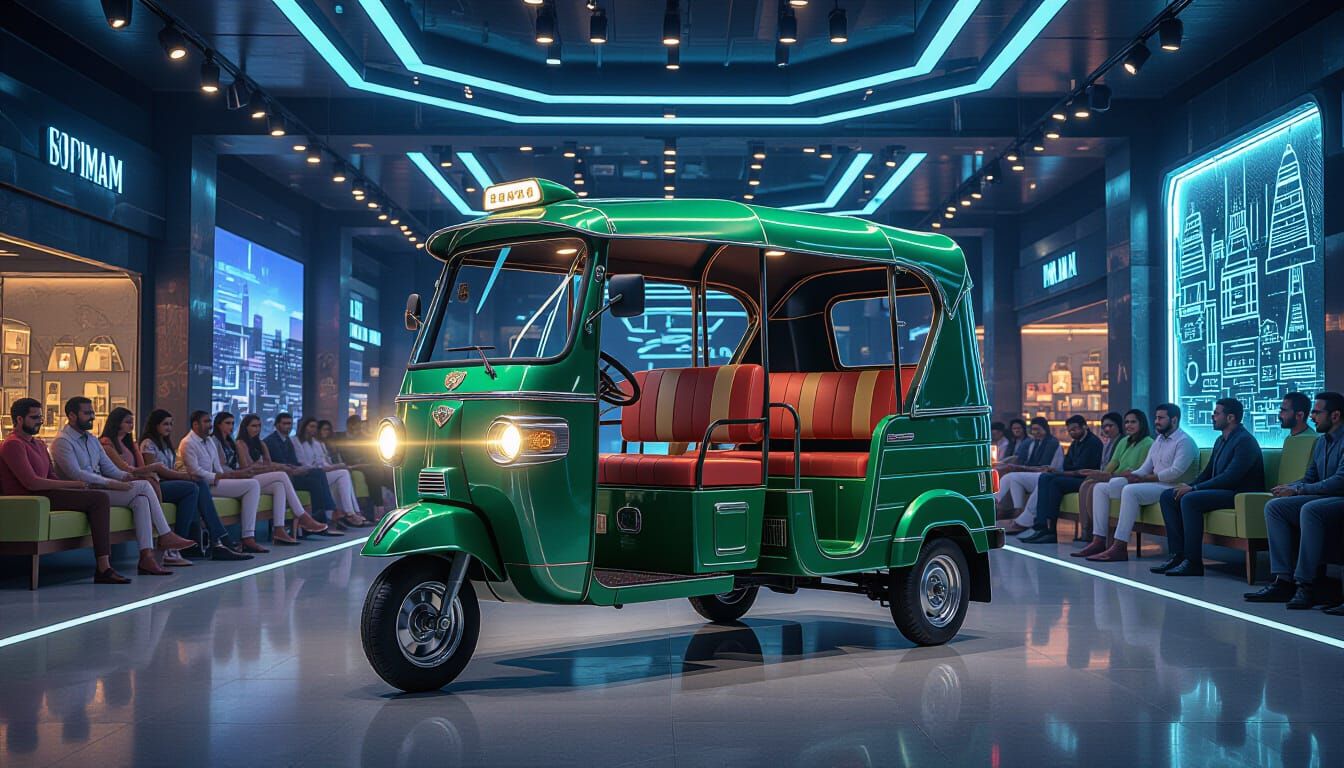 Futuristic 2026 Bajaj Maxima 100 Auto Rickshaw