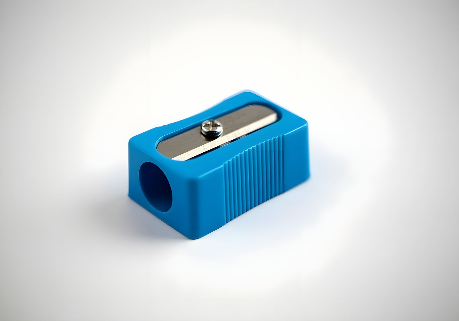 Classic Single Pencil Sharpener in Bright Cobalt Blue with T...