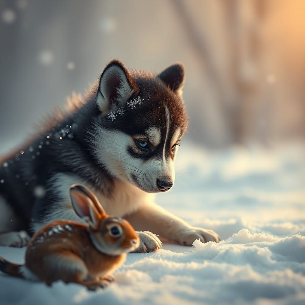 Surreal Winter Wonderland Scene in Epic Digital Art