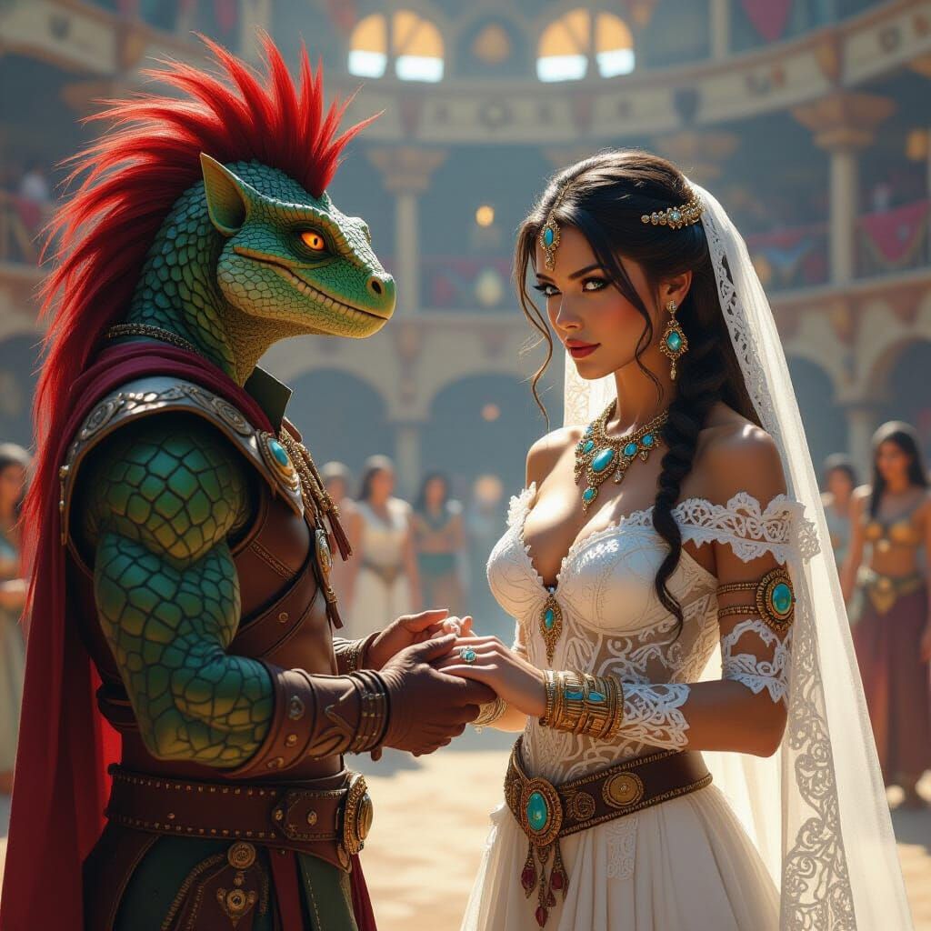 Scyl and Rhazin's Wedding: Fantasy Champion Ceremony