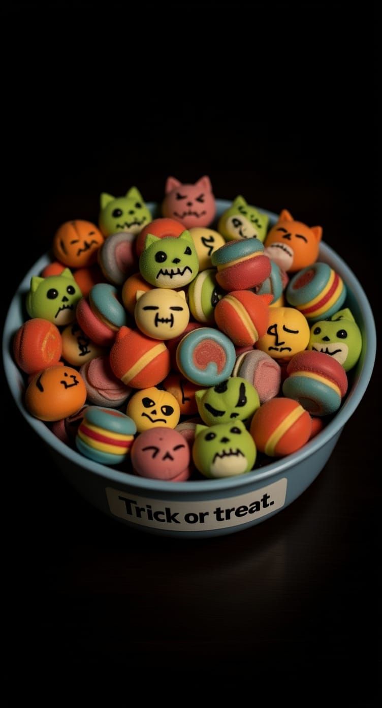 Halloween Candies Become Hissing Plush Cats