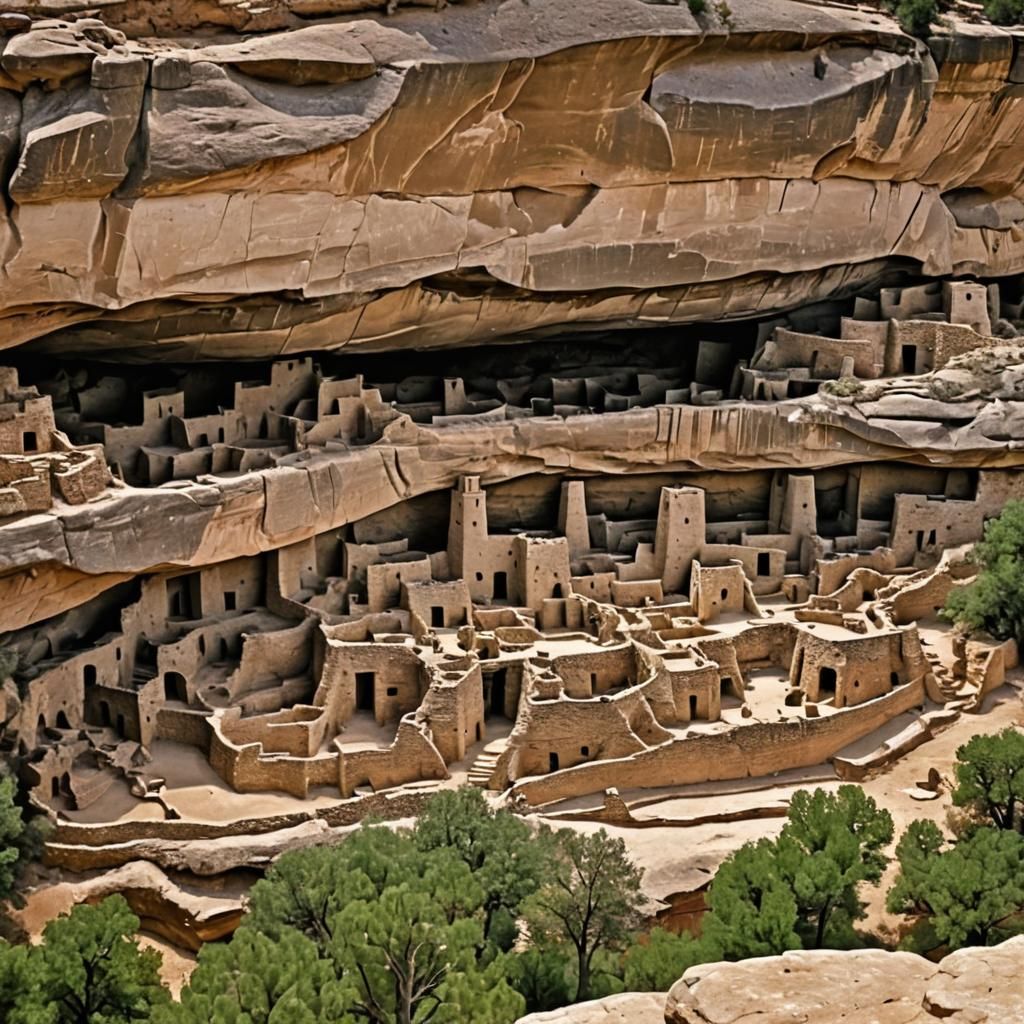 Mesa Verde Cliff Dwellings in Colorado