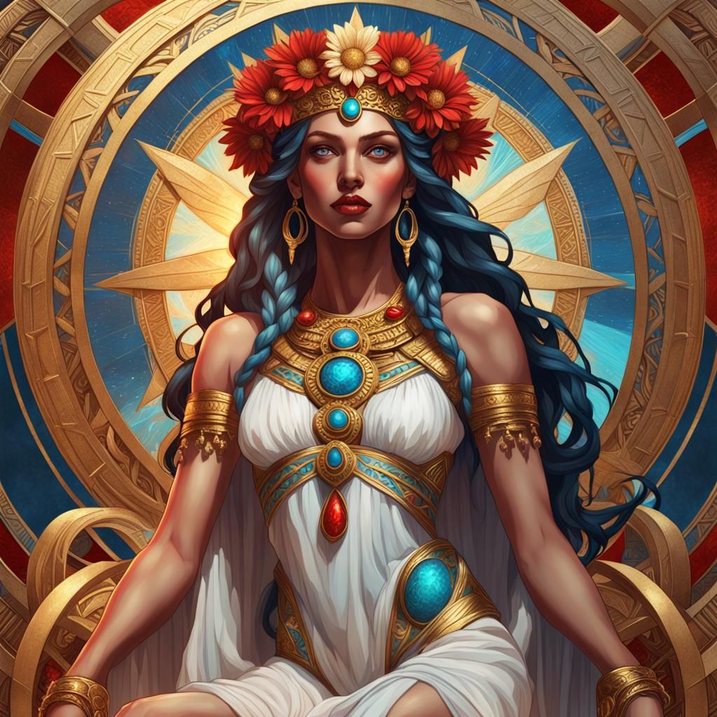 Goddesses of Fertility and Beauty: Hyperdetailed Art