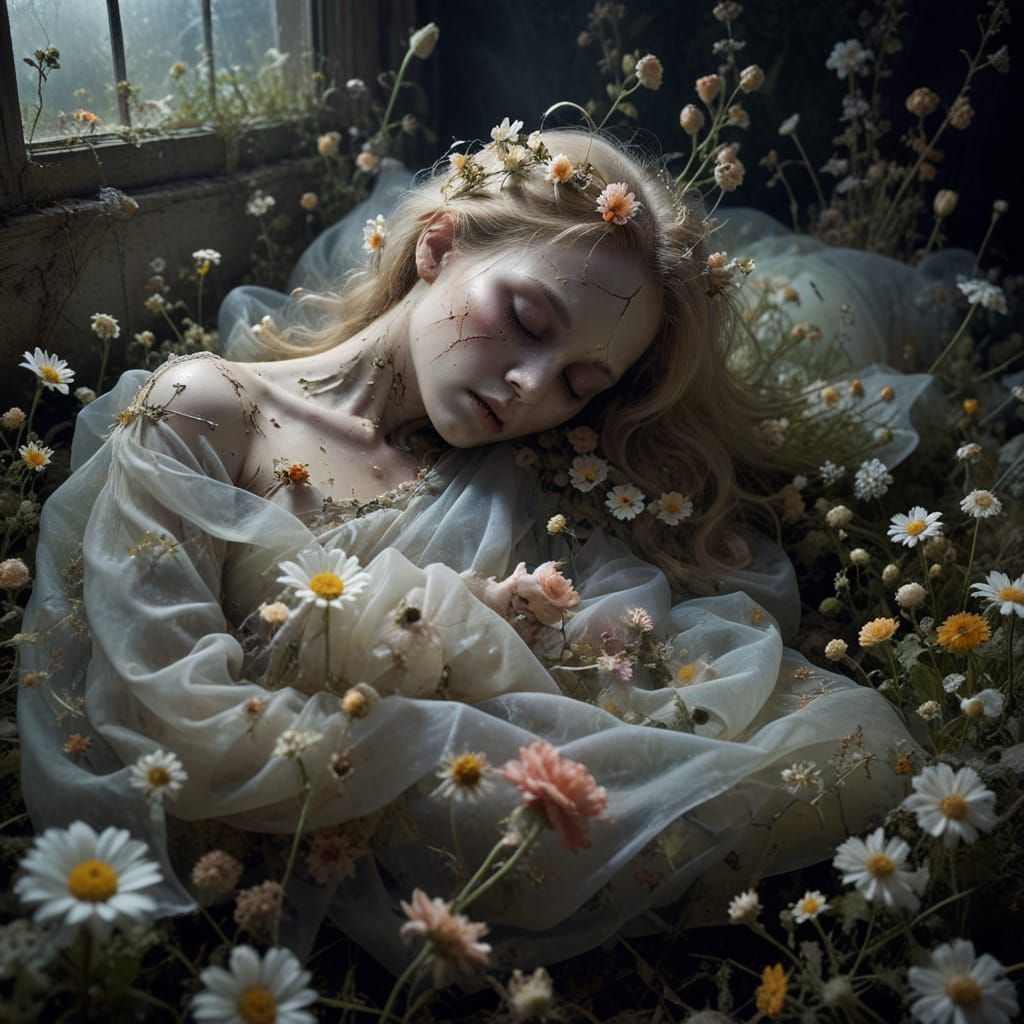 Haunted Creatures Emerge from Sleeping Flowers in Ethereal N...