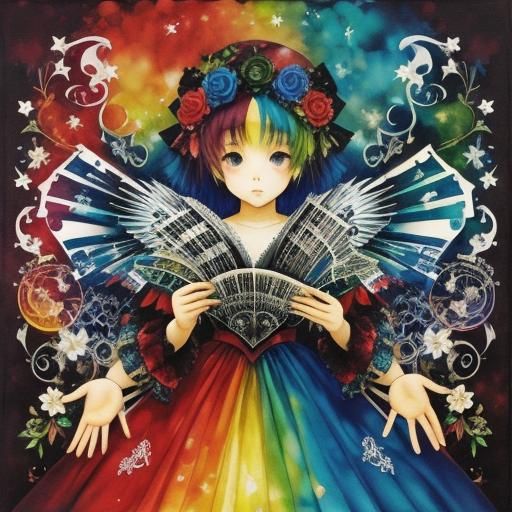 Abstract Alcohol Ink Art: Sheet Music of the Soul