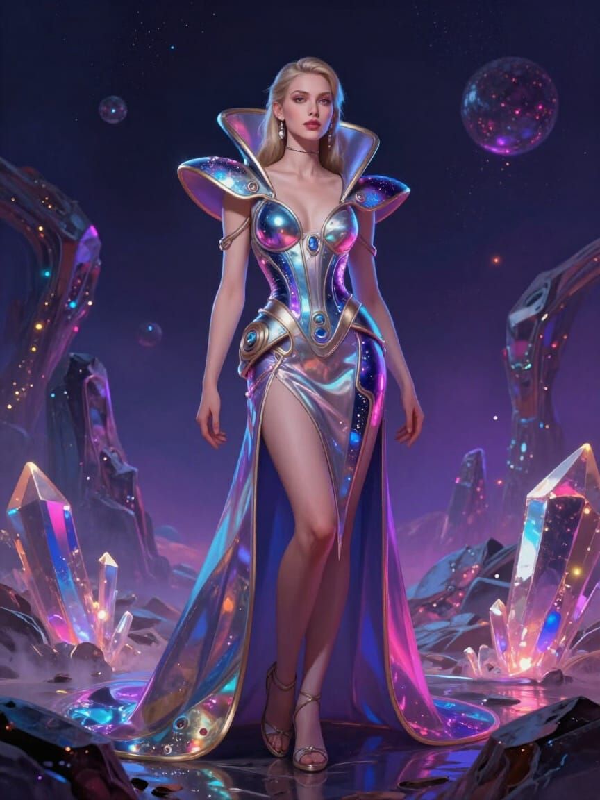 Space Age Haute Couture on Alien Planet