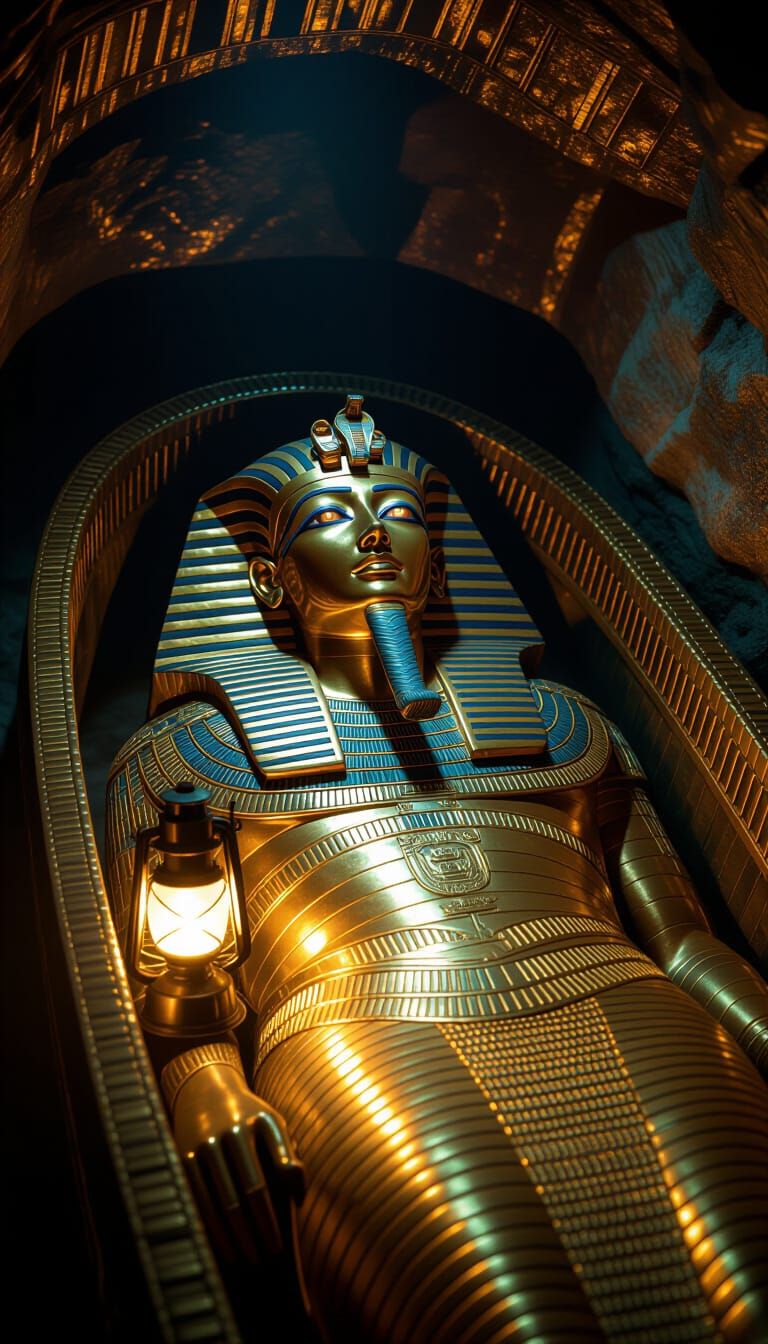 Ancient King's Sarcophagus Revealed in Realistic Cinematic T...