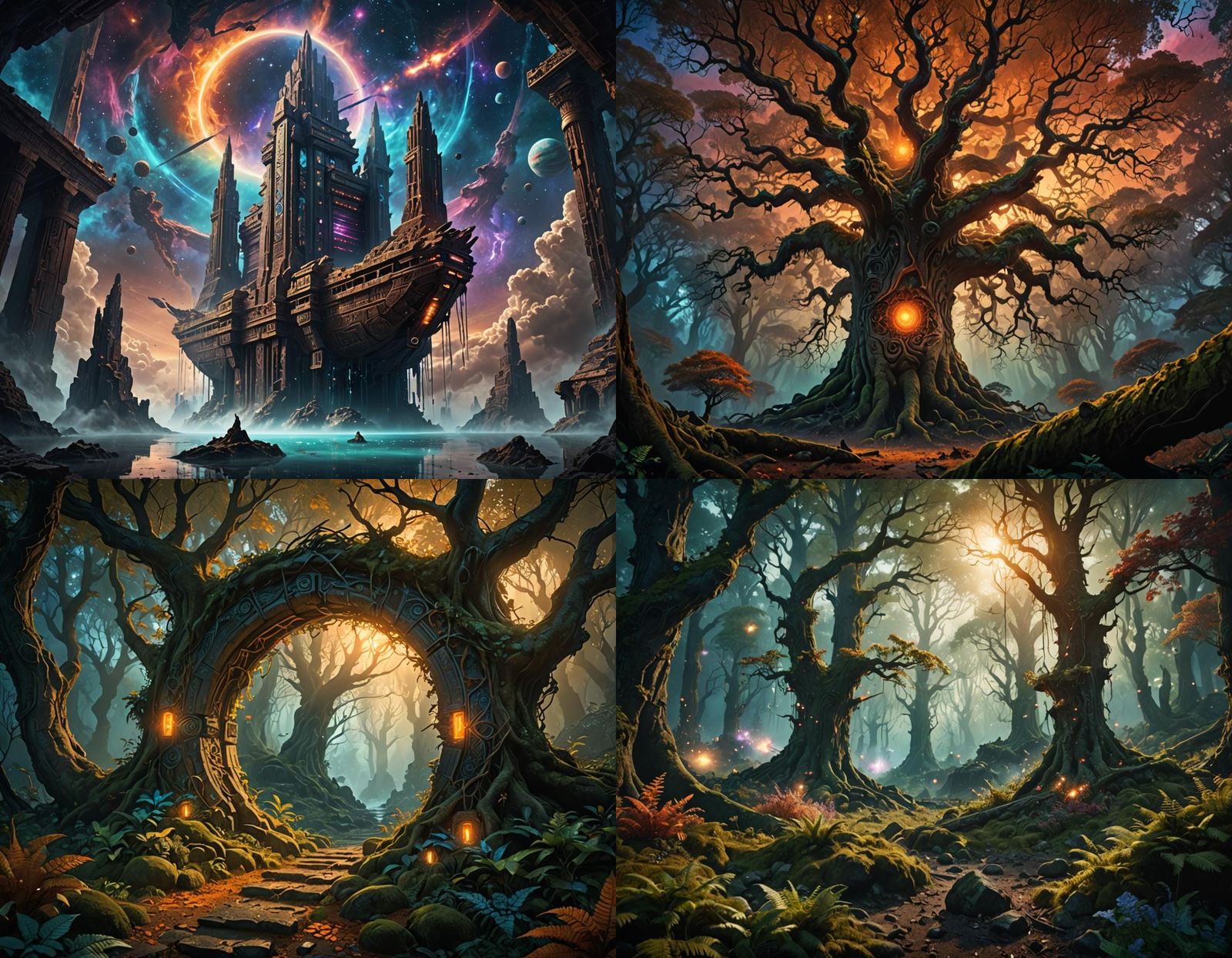 Fantastical Matte Painting in Deep Color