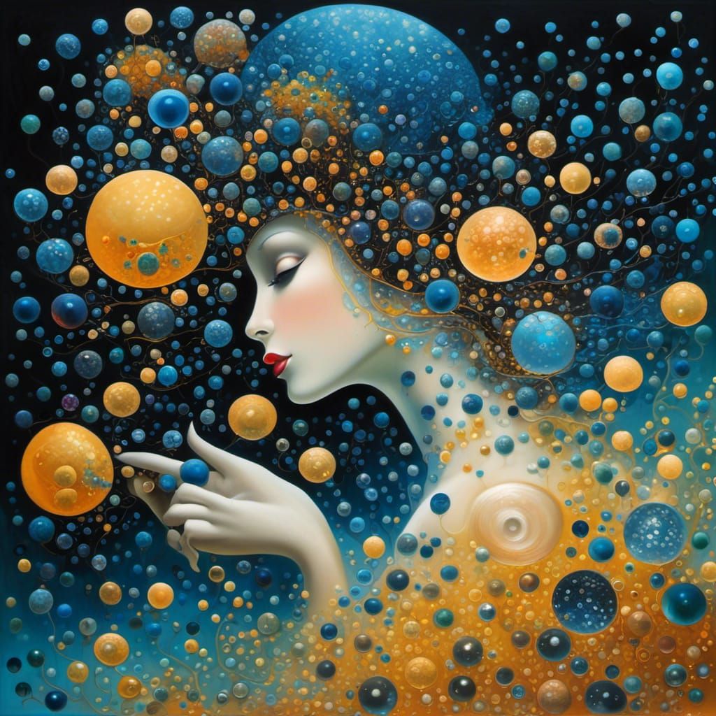 Surreal Double Exposure: Fairies and Snail