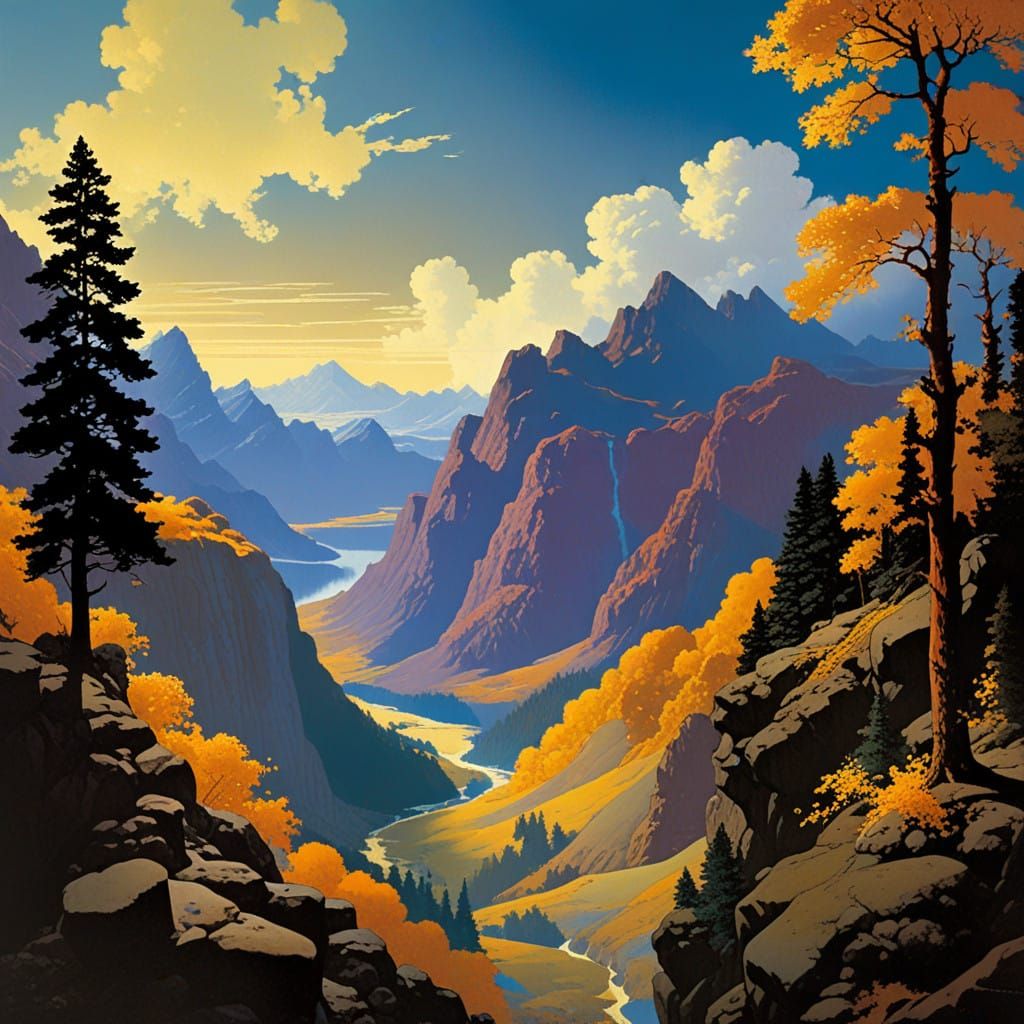 Ethereal Realism in a Darkened Landscape