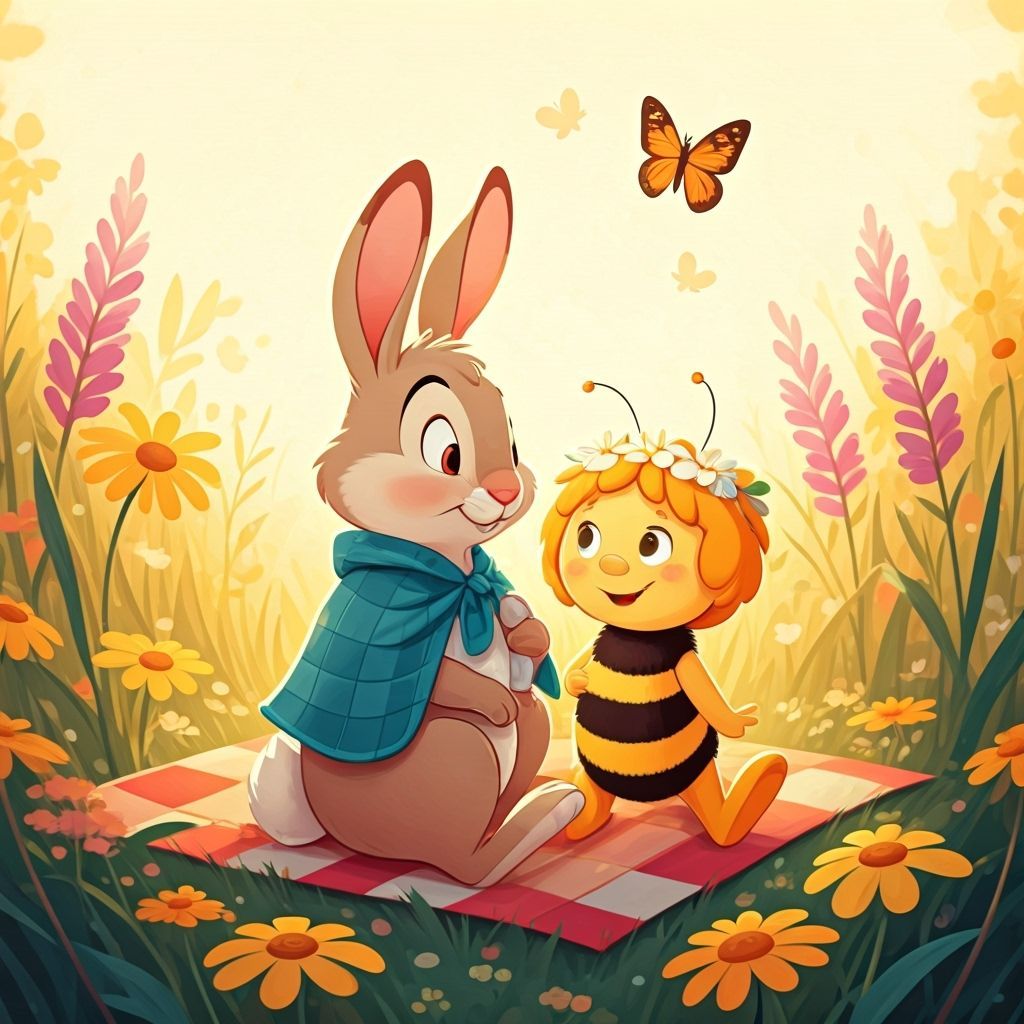 Br'er Rabbit and Maya's Whimsical Picnic